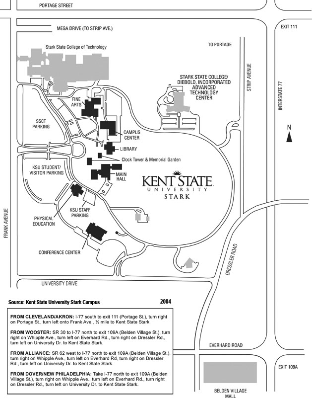 Stark Campus Map 2004